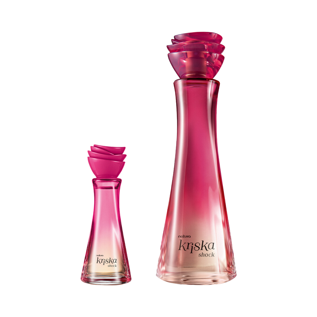 Kit Kriska Shock com miniatura - 1 Desodorante Colônia Feminino 100ml + 1 Desodorante Colônia Feminino 25ml