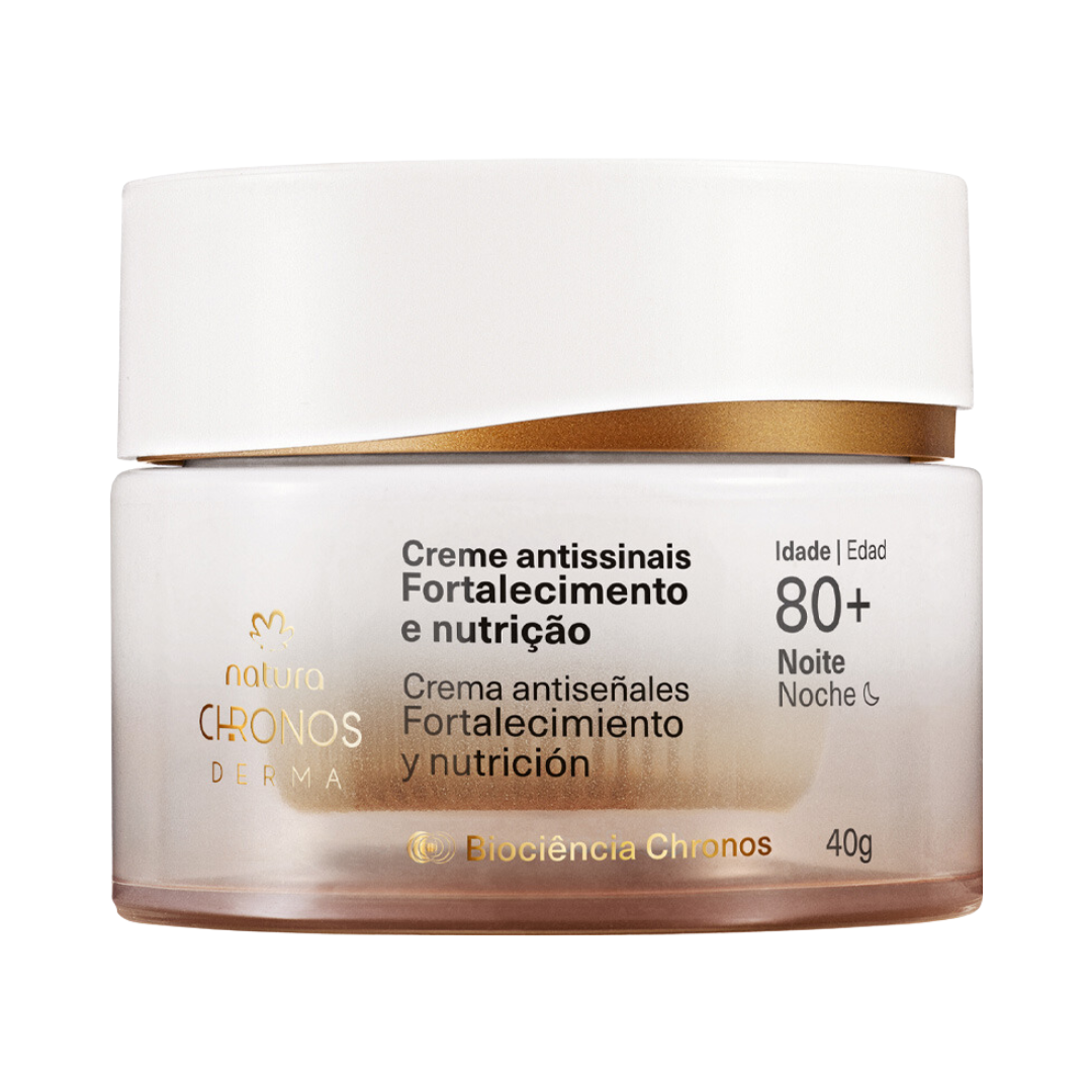 Creme Antissinais Noite Fortalecimento e Nutrição 80+ Chronos
