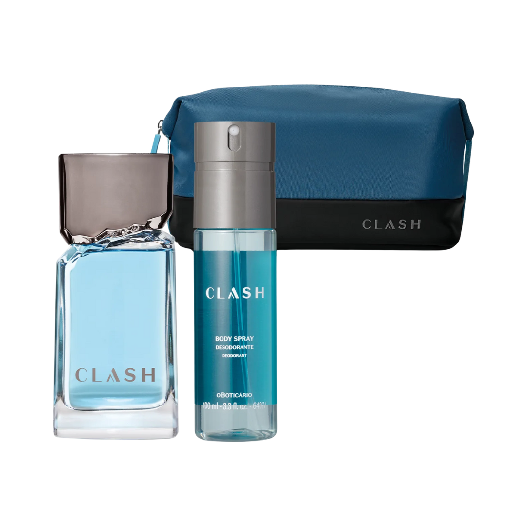 Combo Clash: Desodorante Colônia + Body Spray + Nécessarie