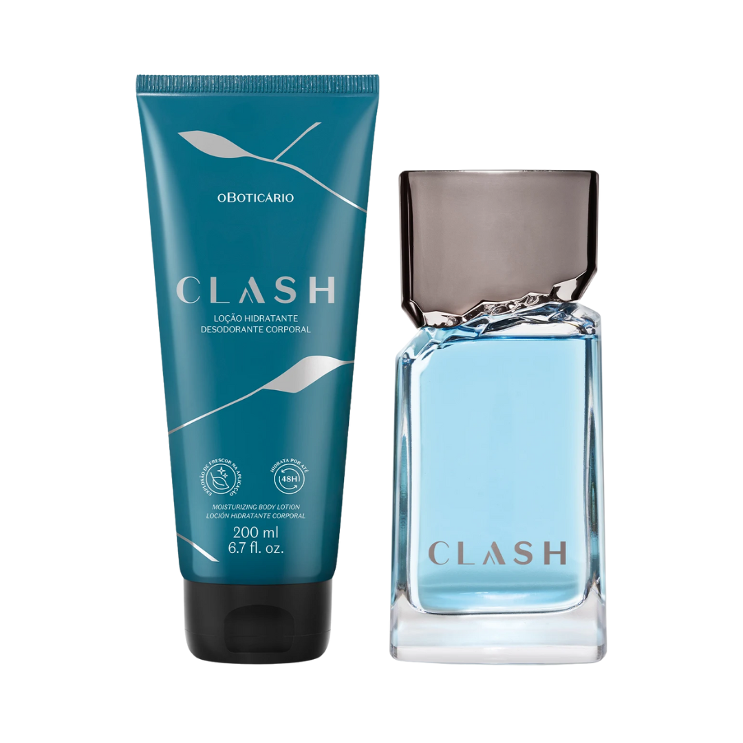 Combo Clash: Desodorante Colônia + Loção Desodorante Hidratante