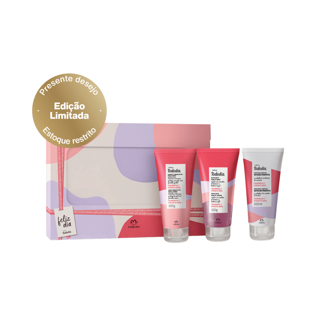 Presente Natura Trio Framboesa e Pimenta Rosa