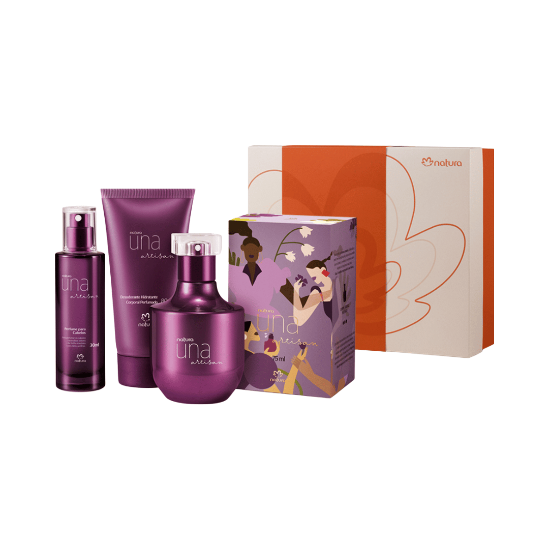 Presente Natura Una Artisan Edição Especial Perfumação Completa