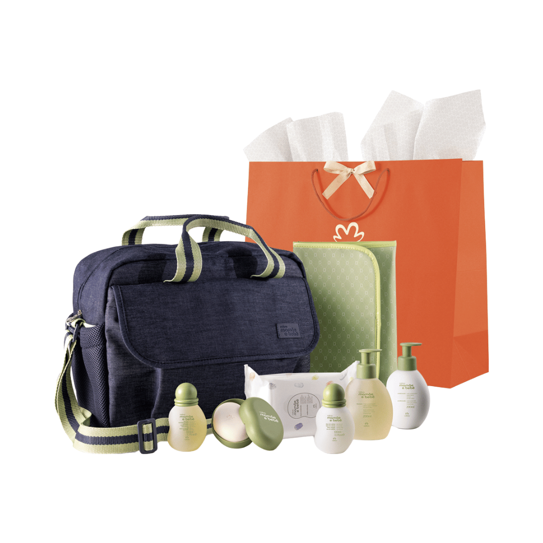 Presente Natura Mamãe e Bebê Conjunto Bolsa com Trocador