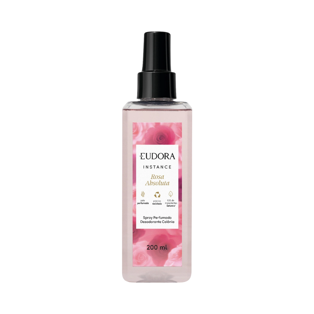 Spray Perfumado Desodorante Colônia Instance Rosa Absoluta 200ml