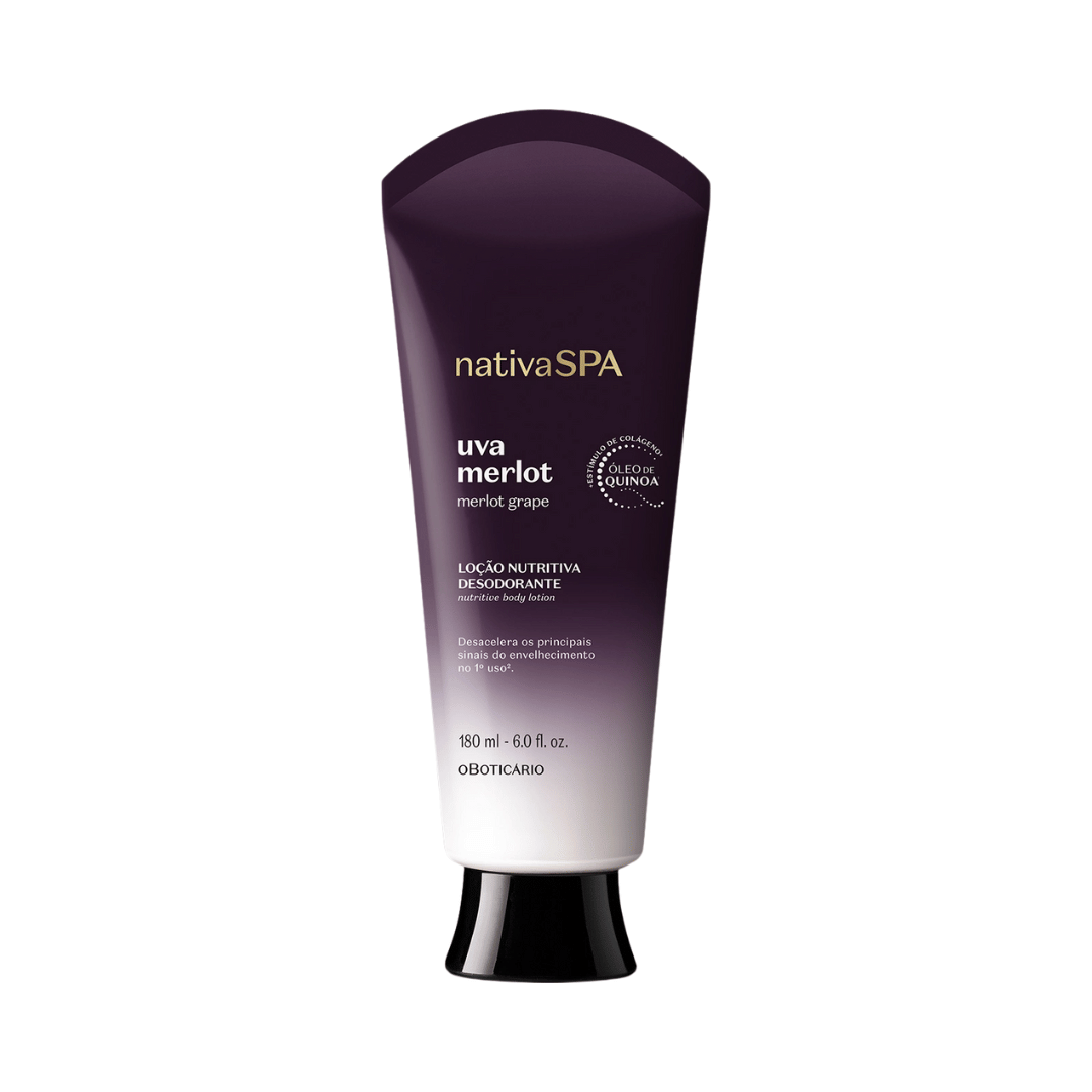 Loção Nutritiva Desodorante Nativa Spa Uva Merlot 180ml