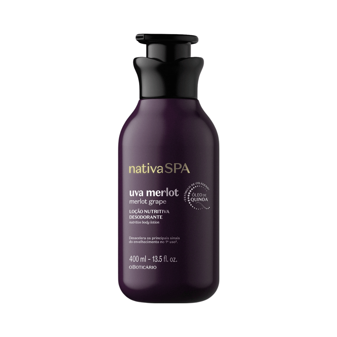 Loção Nutritiva Desodorante Nativa Spa Uva Merlot 400ml