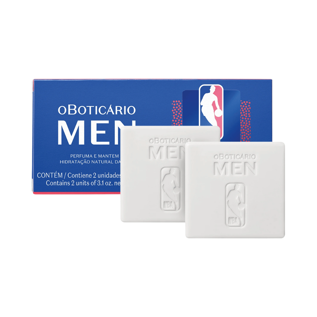 Kit Sabonete Em Barra Men NBA (2 unidades de 90g)