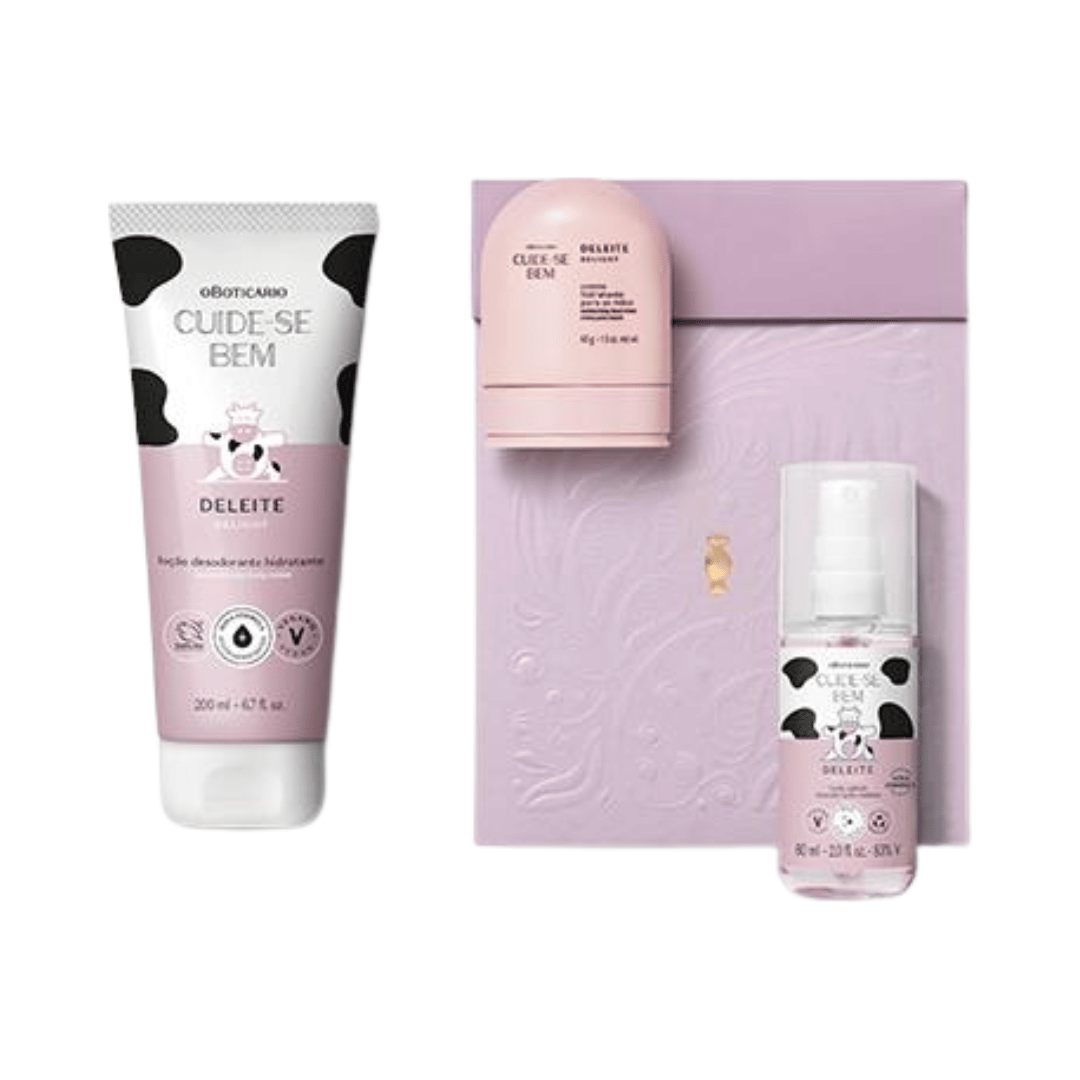 Kit Presente Dia das Mães Cuide-se Bem Deleite (3 itens)