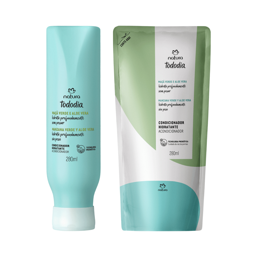 Kit Condicionador Todo Dia Maçã Verde e Aloe Vera com Refil