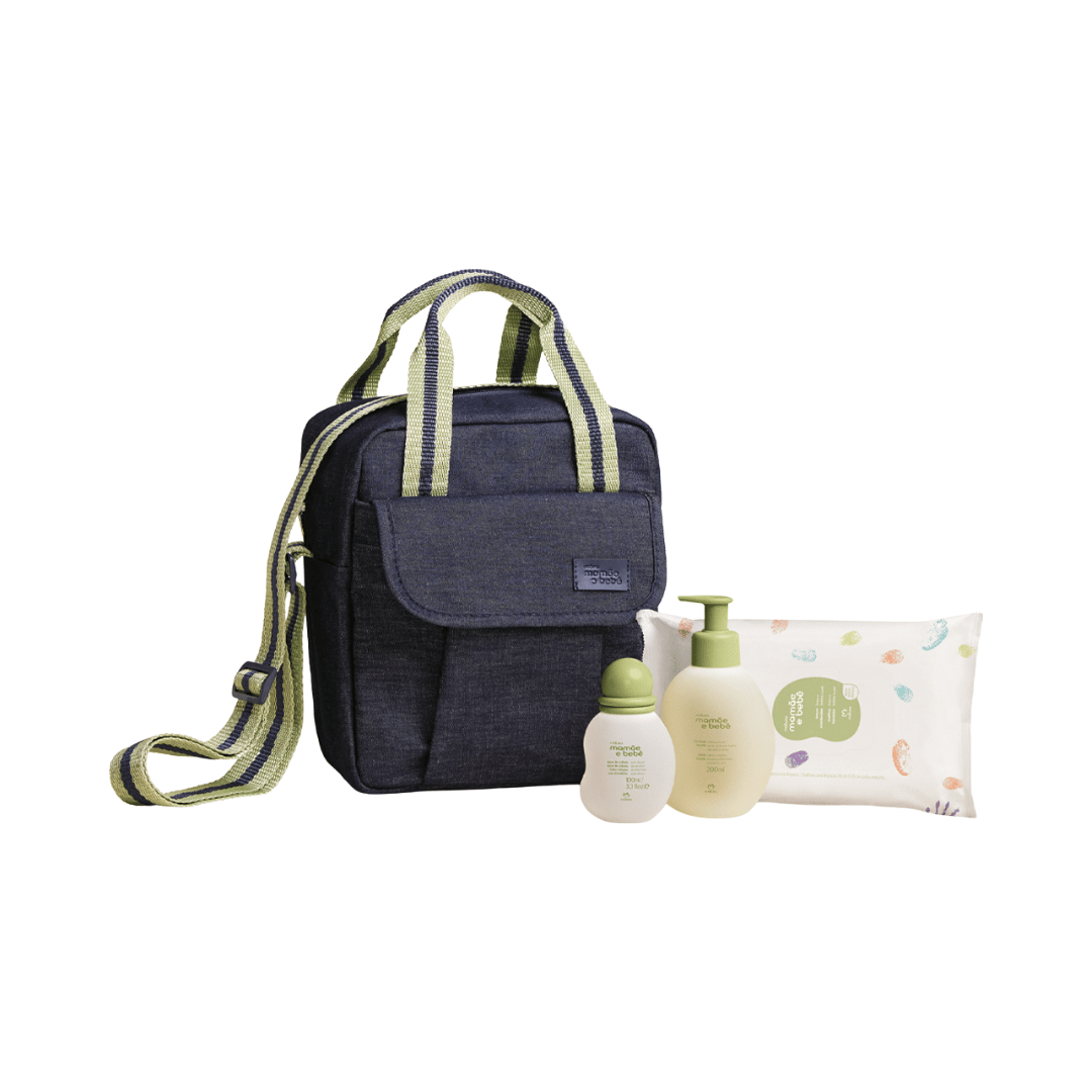Conjunto Natura Mamãe e Bebê com Frasqueira