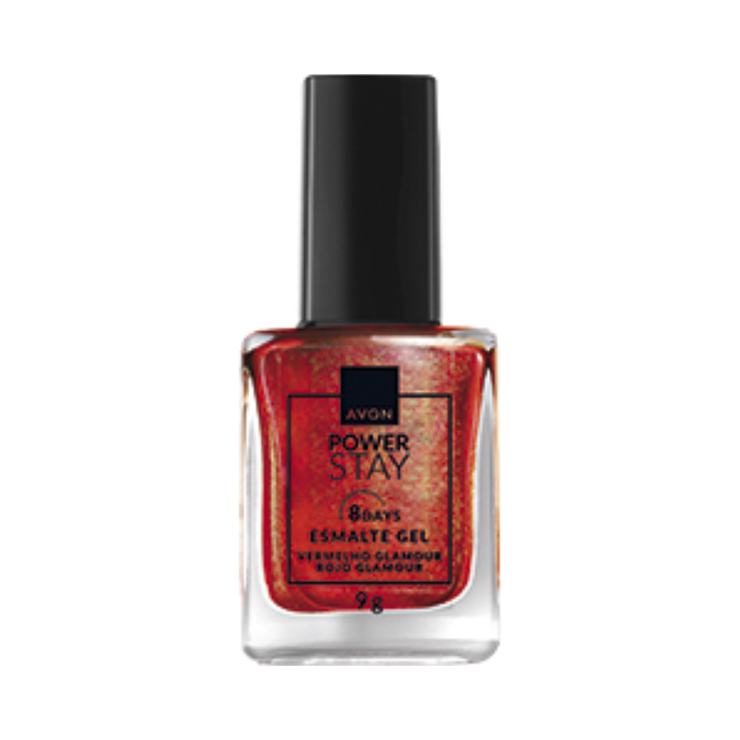 Esmalte Gel Avon Power Stay - Vermelho Glamour