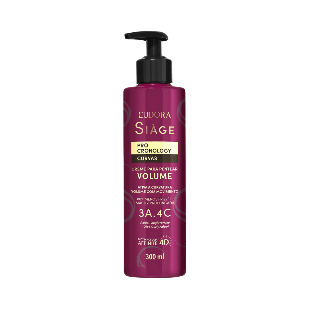 Creme para Pentear Volume Siàge Pro Cronology Curvas 300ml