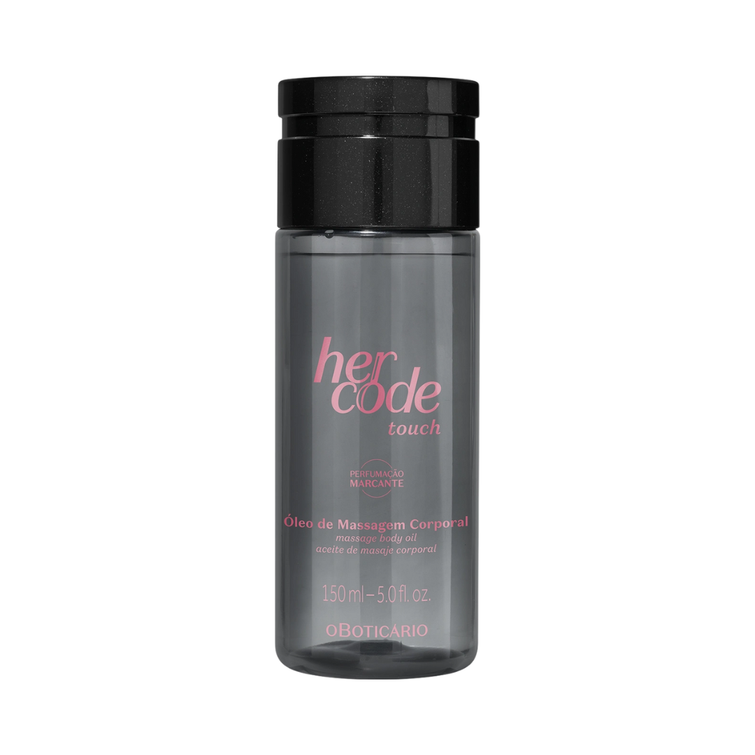 Óleo De Massagem Corporal Her Code Touch 150ml