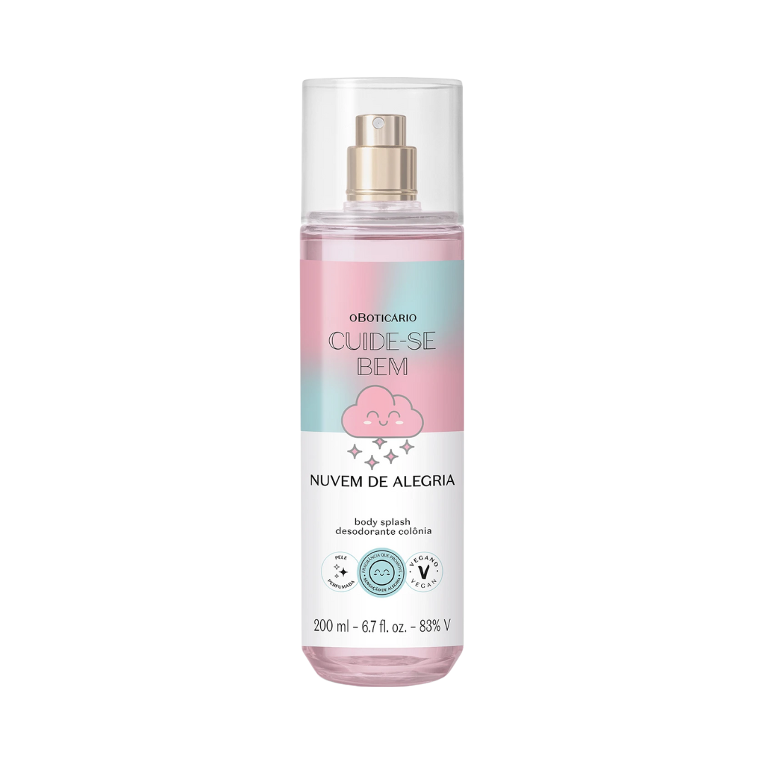 Body Splash Desodorante Colônia Cuide-se Bem Nuvem de Alegria 200ml