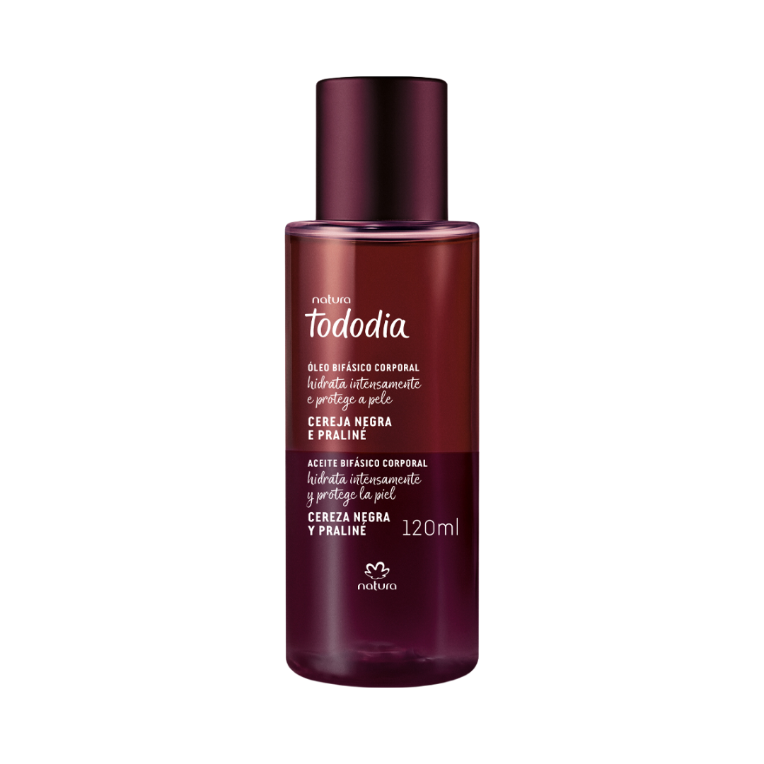 Óleo Bifásico Corporal Todo Dia Cereja Negra e Praliné 120ml