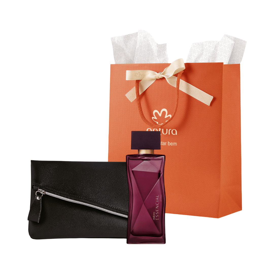 Presente Natura Essencial Atrai Feminino com Deo Parfum e Acessório
