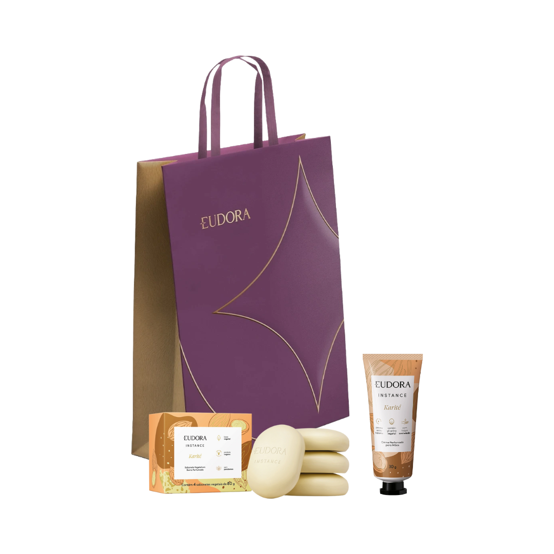 Presente Instance Karité Creme Mãos + Sabonete Barra