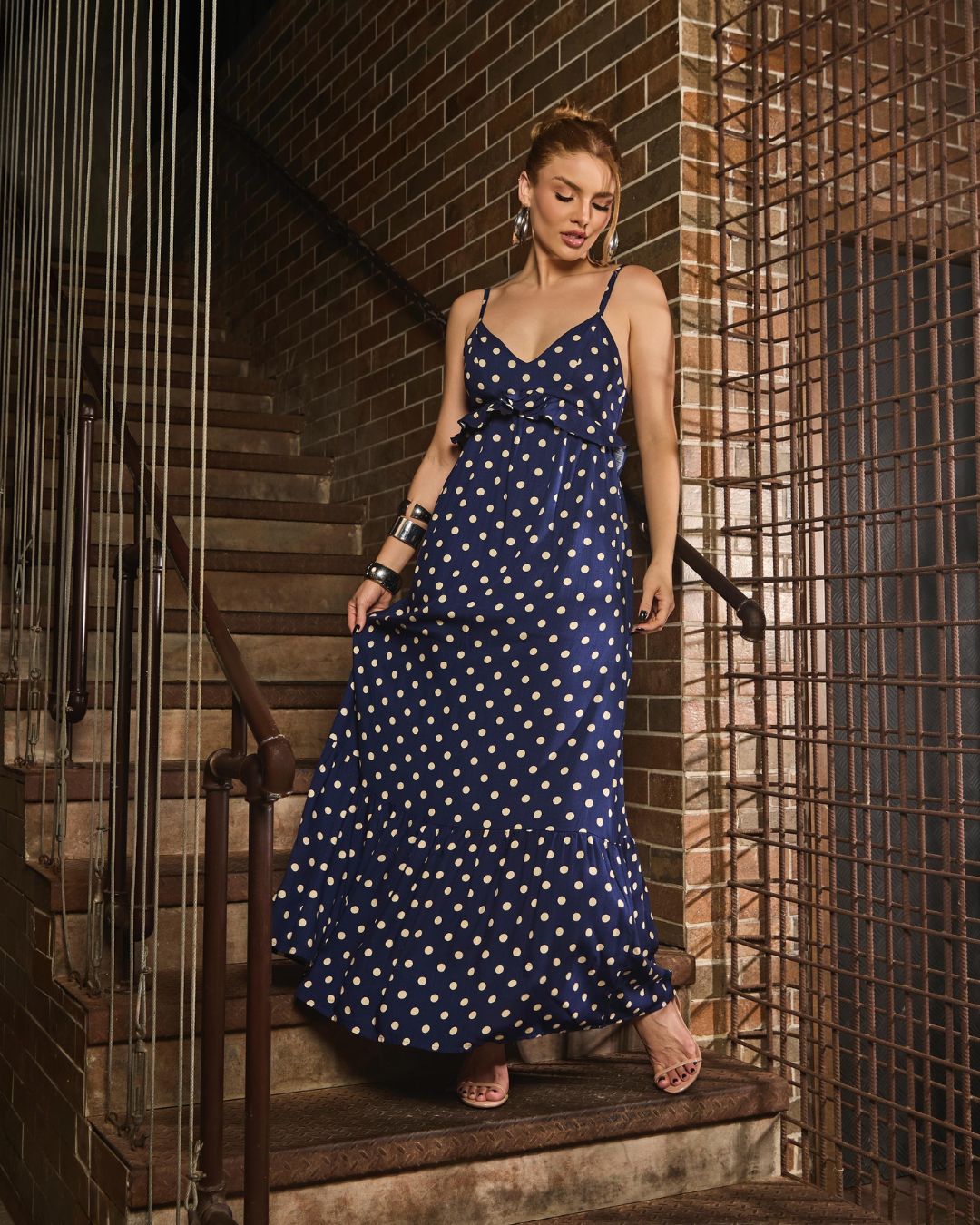 Vestido Longo Poá P