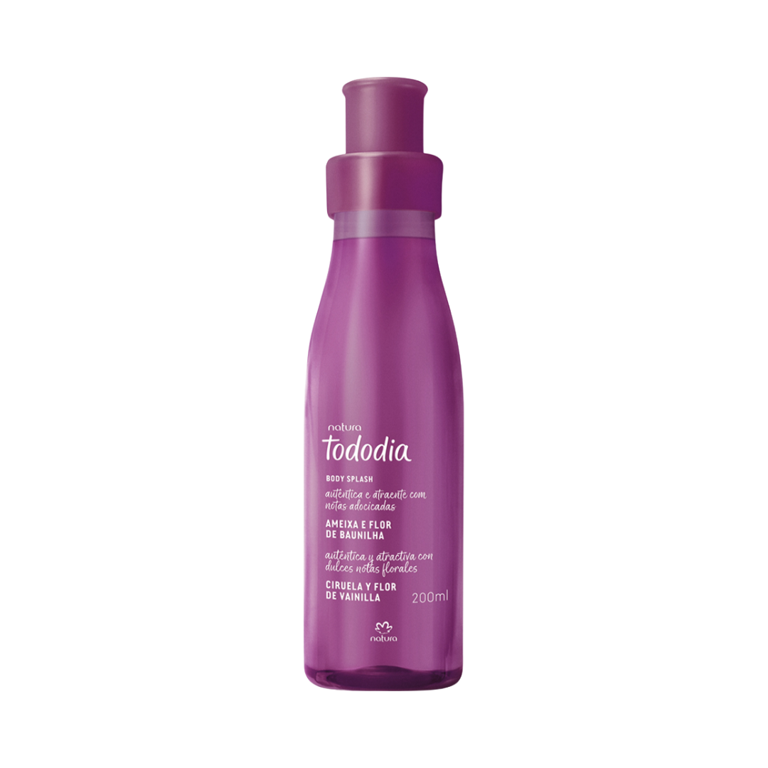 Body Splash Desodorante Colônia Ameixa e Flor de Baunilha 200ml