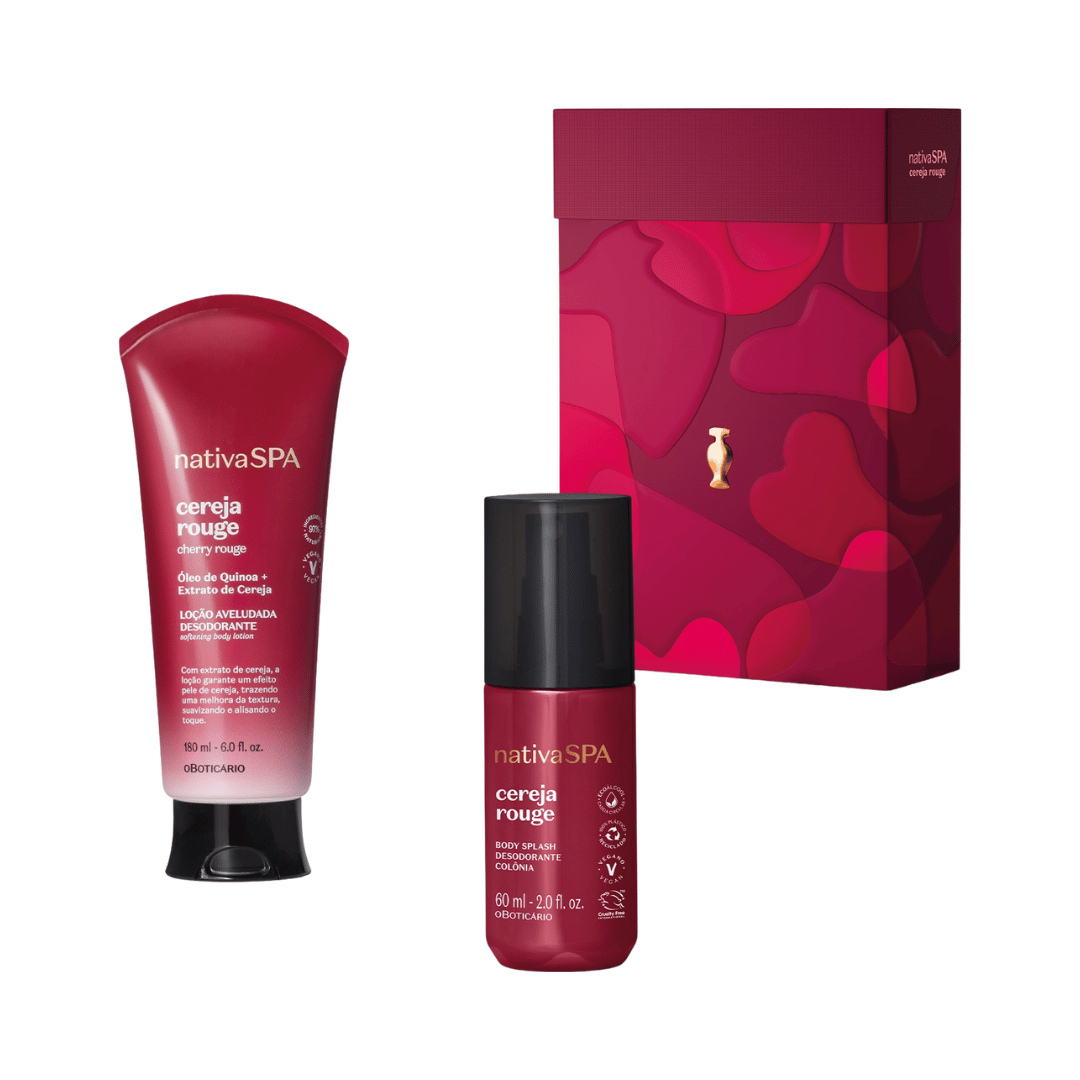 Kit Presente Dia dos Namorados Nativa Spa Cereja Rouge (2 itens)