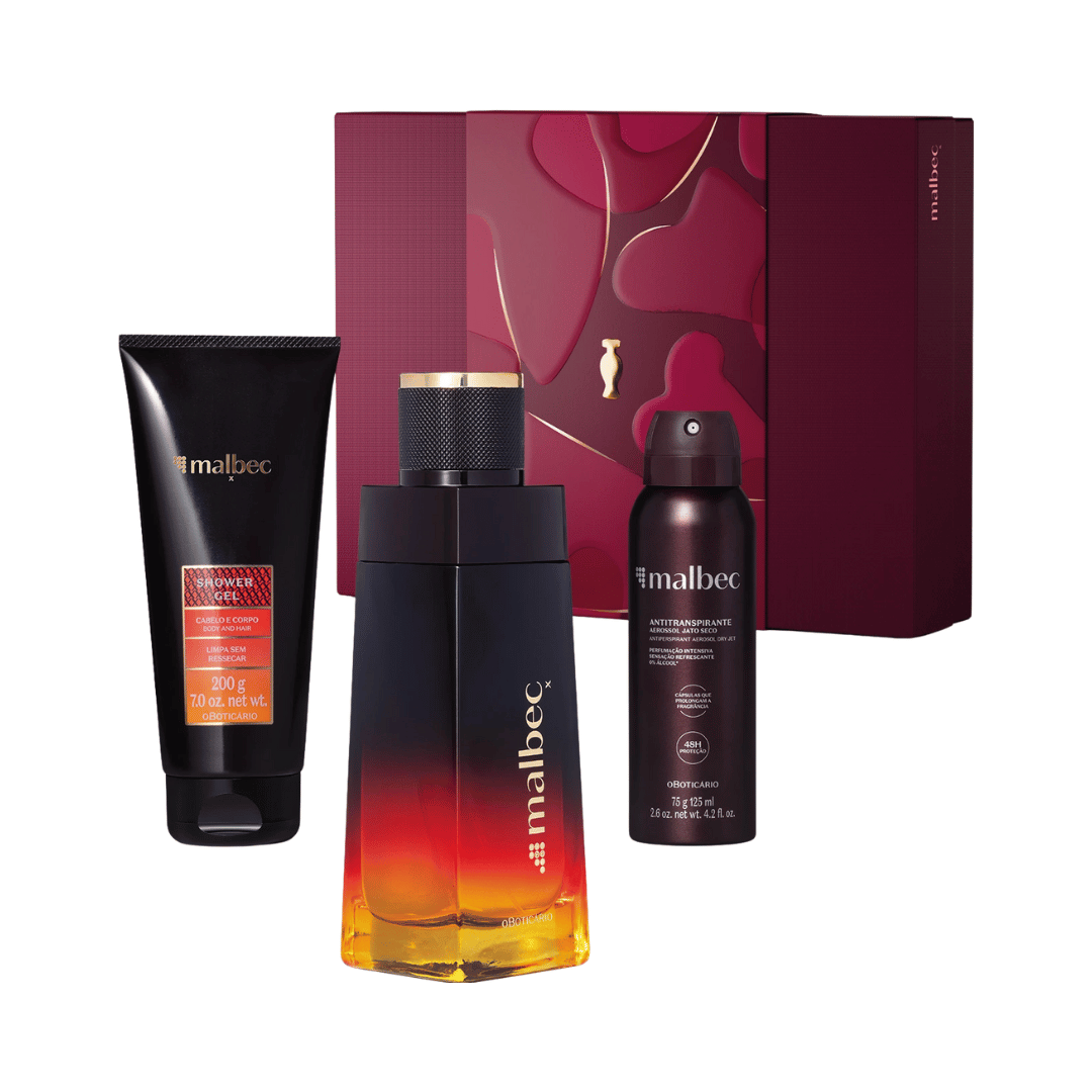 Kit Presente Dia dos Namorados Malbec X (3 itens)