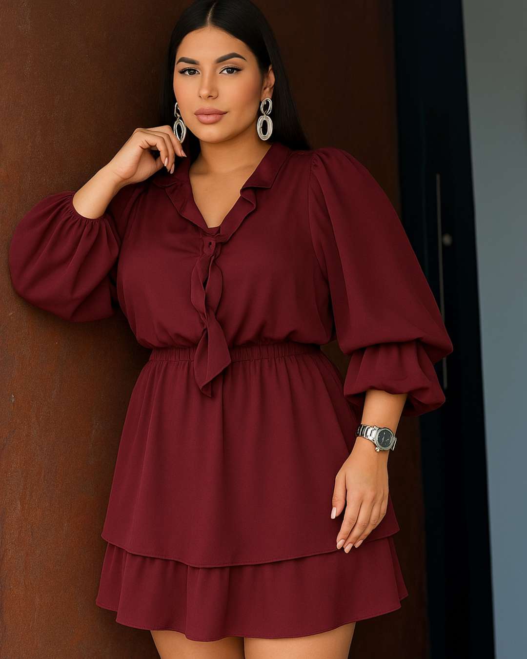 Vestido Curto Babados GG