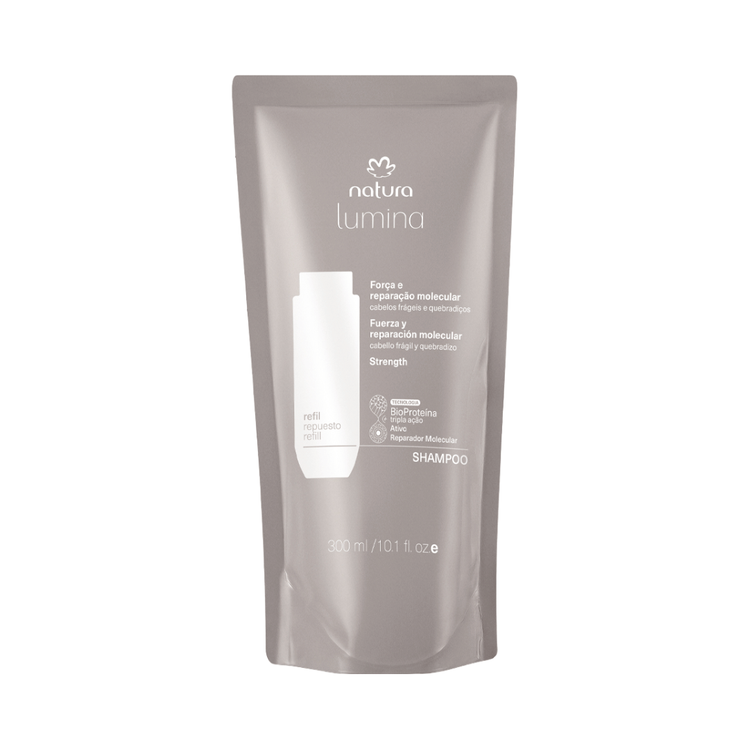 Refil Shampoo Força e Reparação Molecular Lumina 300ml