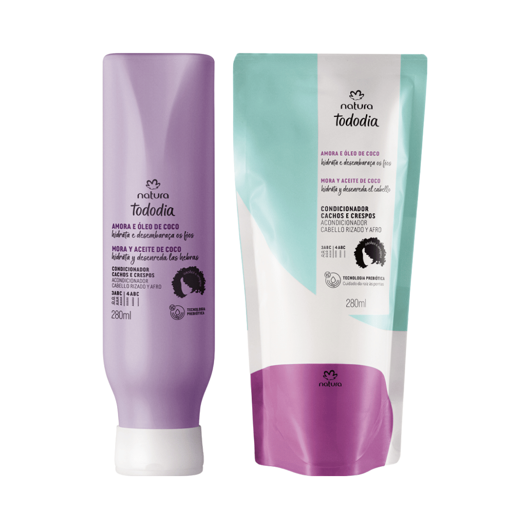 Kit Todo Dia Shampoo Cachos e Crespos com Refil