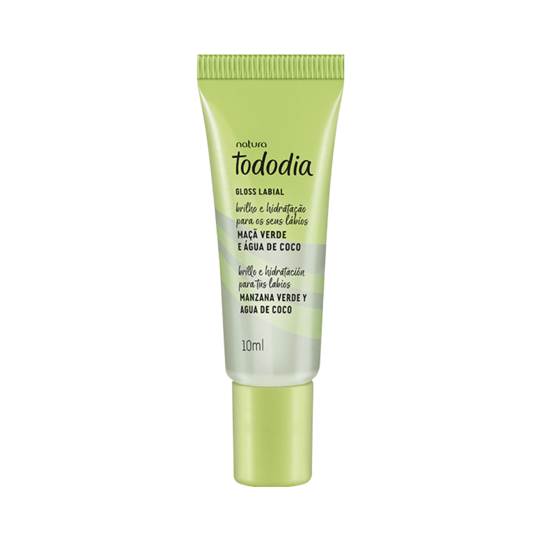Gloss Labial Todo Dia Maçã Verde e Água de Coco