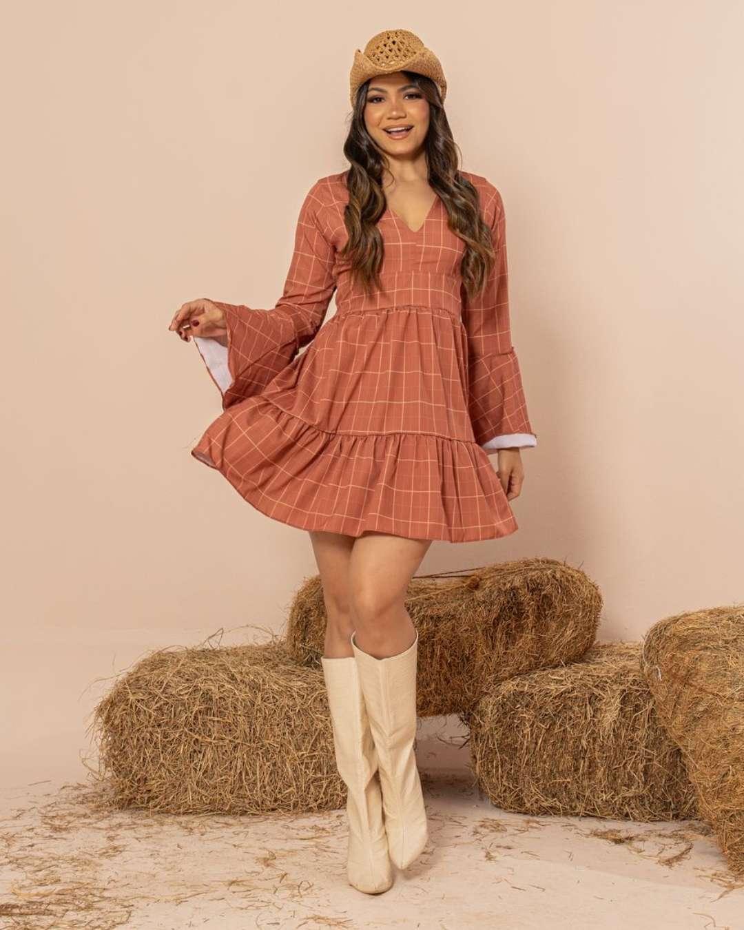 Vestido Olivia Xadrez G