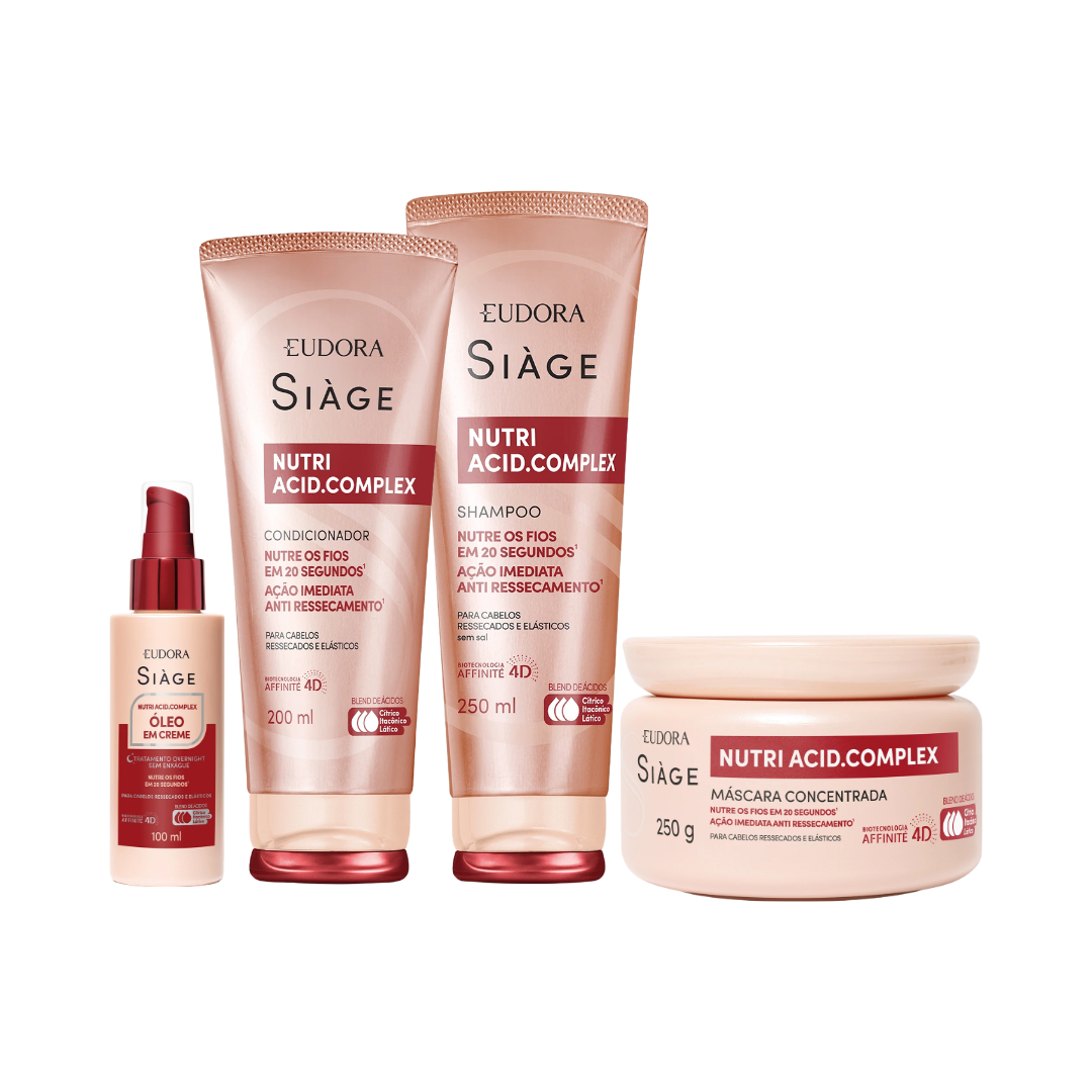 Combo Nutri Acid.Complex Shampoo + Condicionador + Máscara + Finalizador