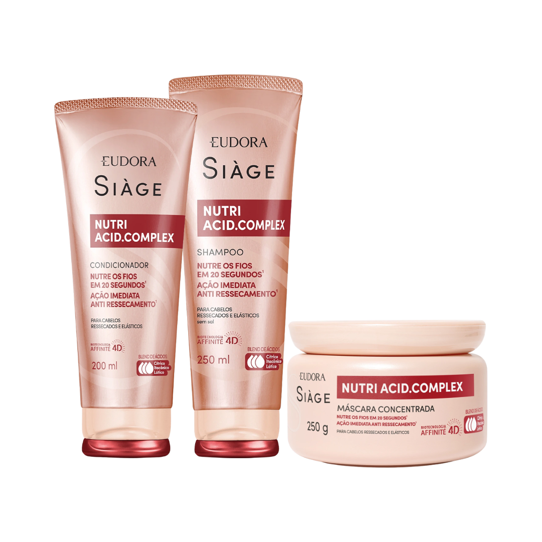 Combo Nutri Acid.Complex Shampoo + Condicionador + Máscara