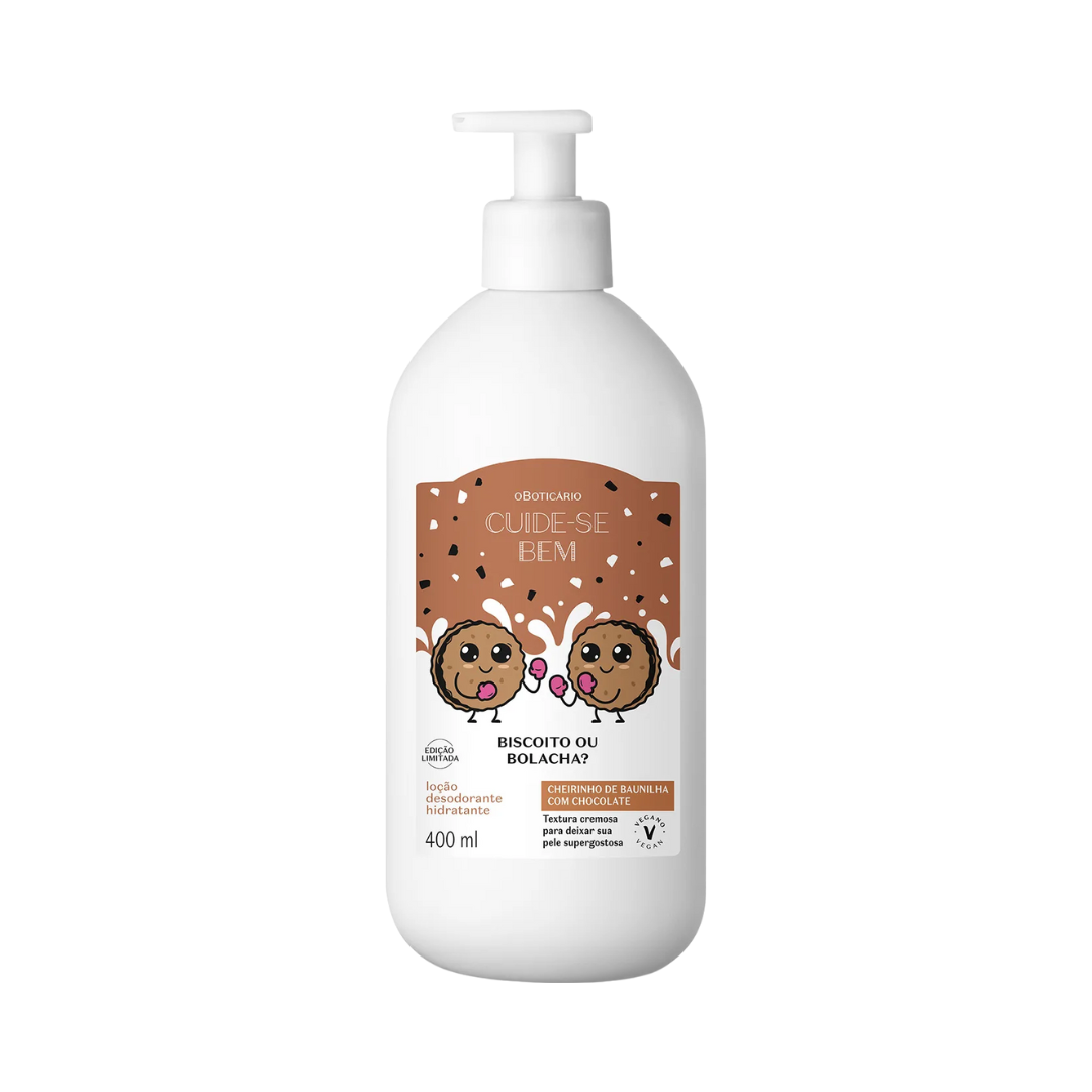 Loção Hidratante Desodorante Corporal Cuide-se Bem Biscoito ou Bolacha 400ml