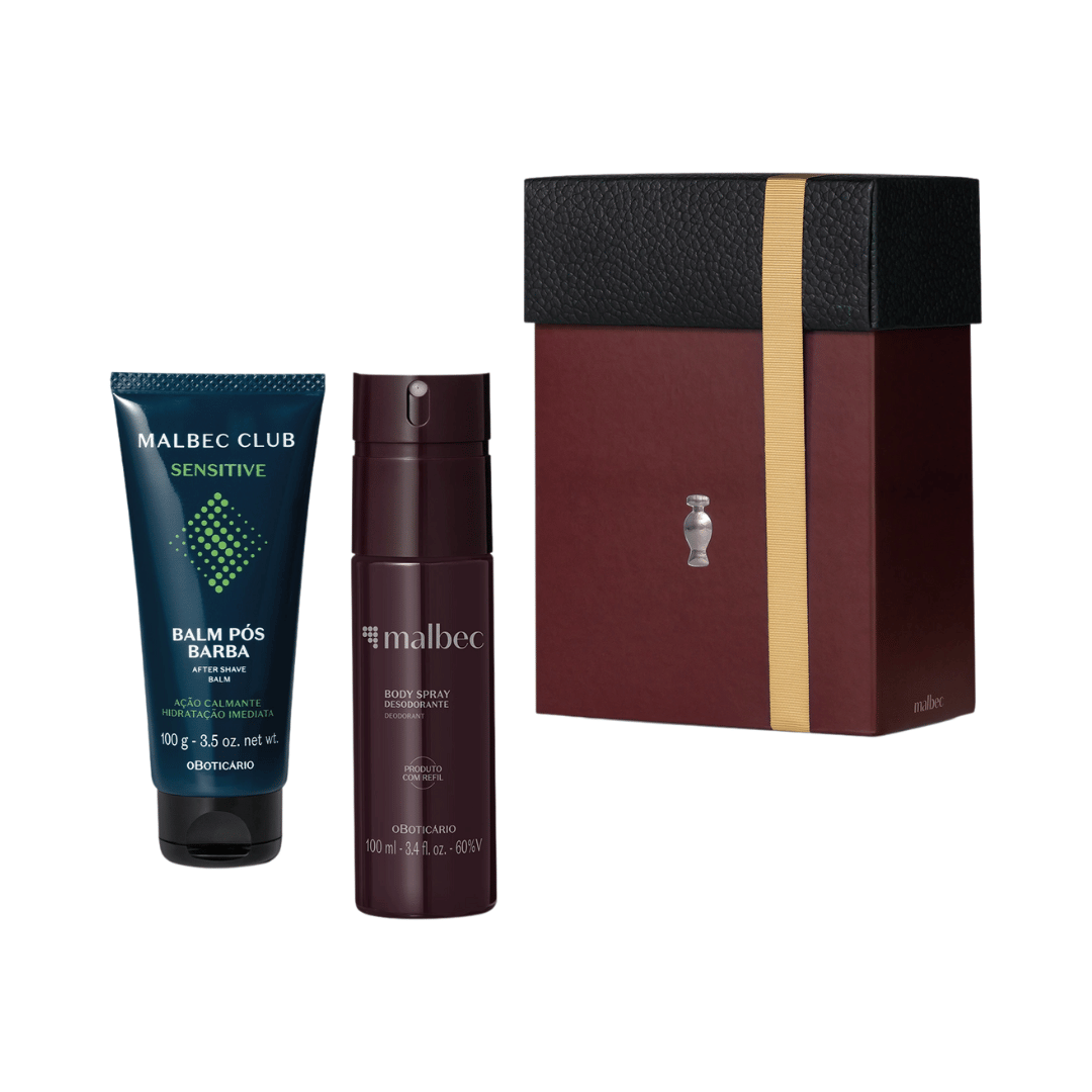 Kit Presente Dia dos Pais Malbec Cuidados (2 itens)