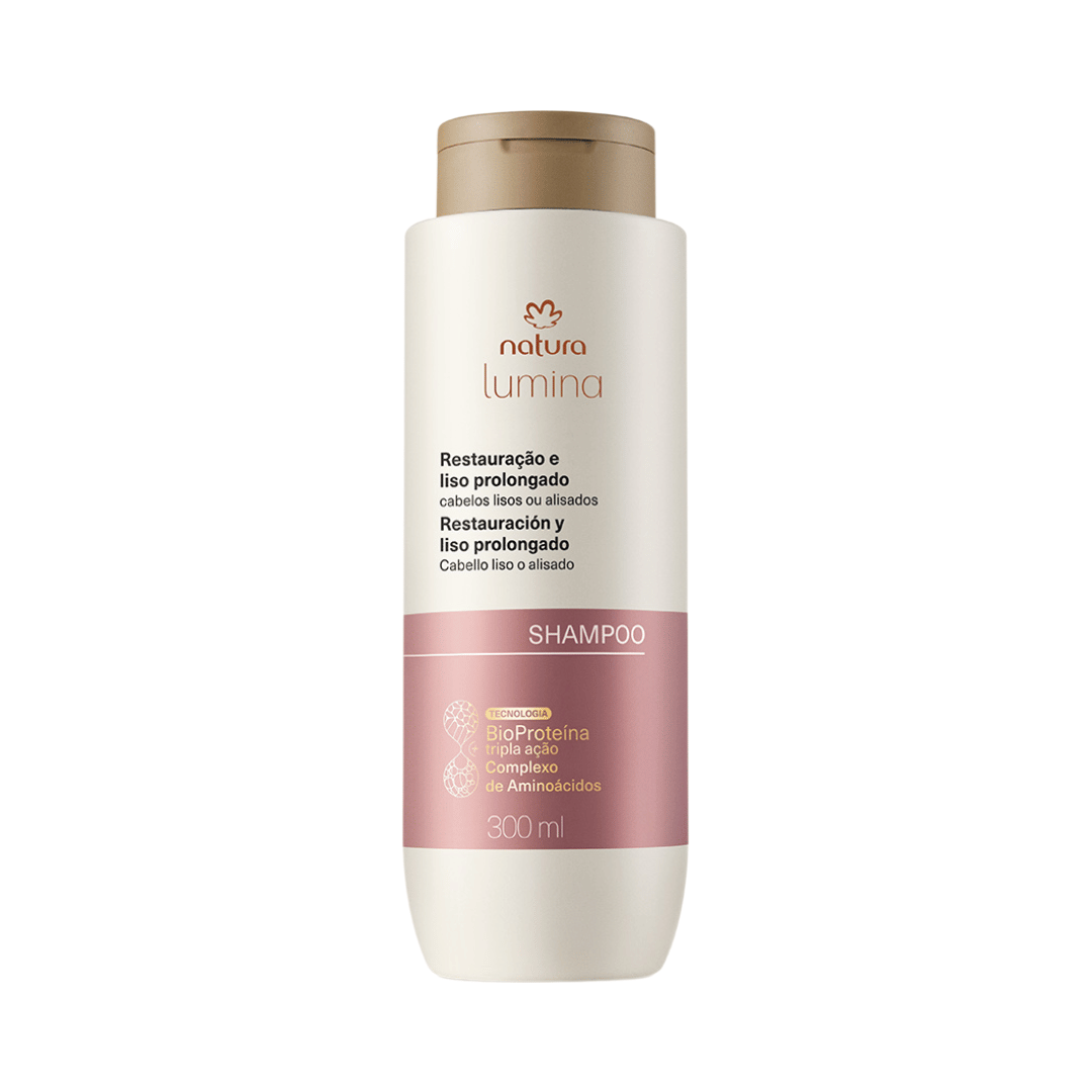 Shampoo Lumina Restaurador para Restauração e Liso Prolongado 300ml