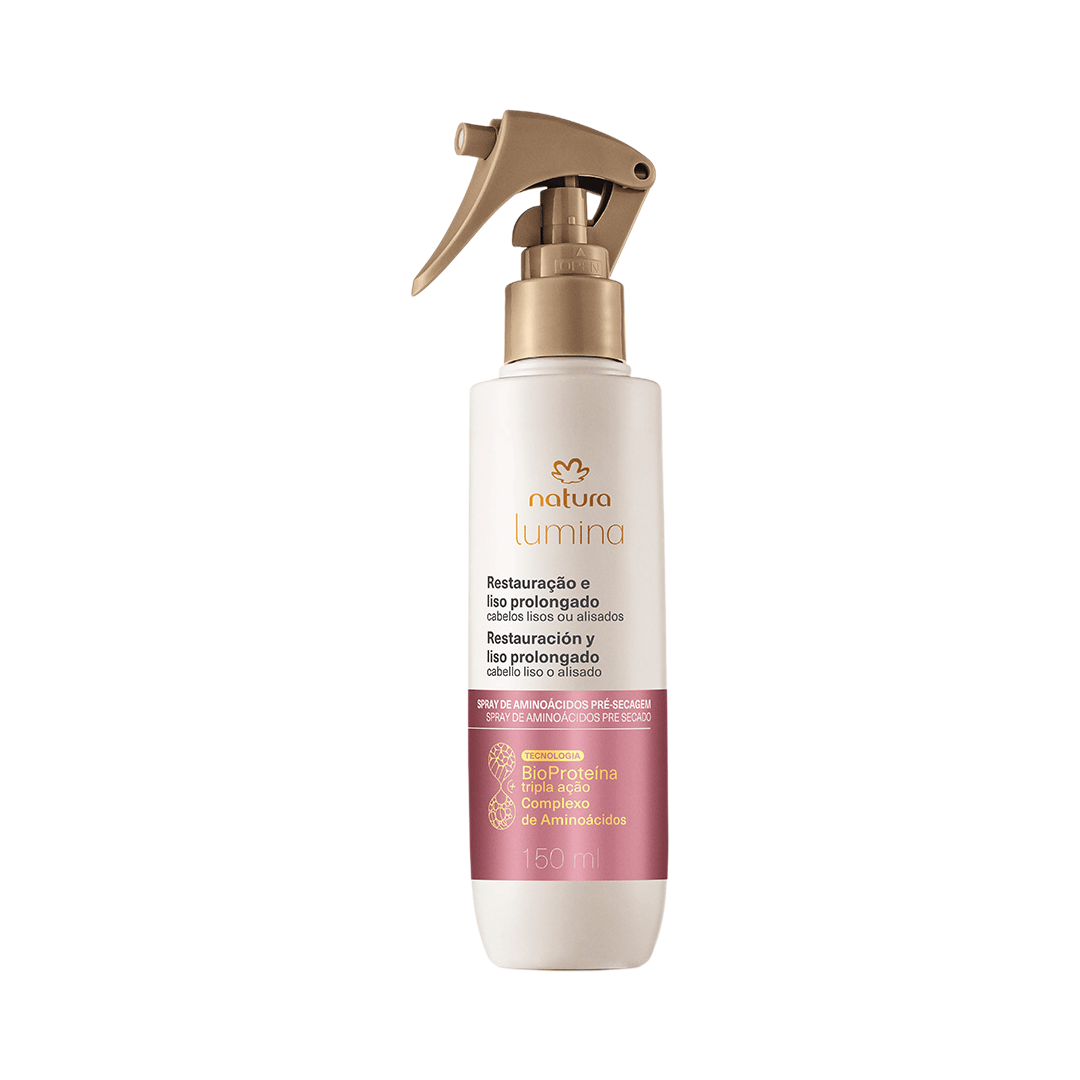 Spray de Aminoácidos Lumina Pré-Secagem para Restauração e Liso Prolongado 150ml
