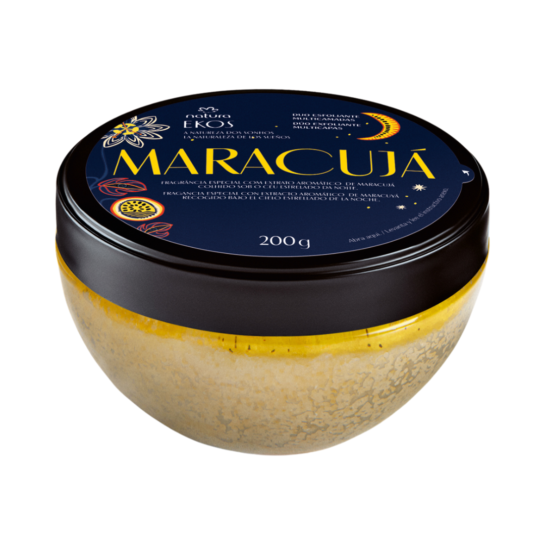 Duo Esfoliante Multicamadas Para O Corpo Maracujá Natureza Dos Sonhos