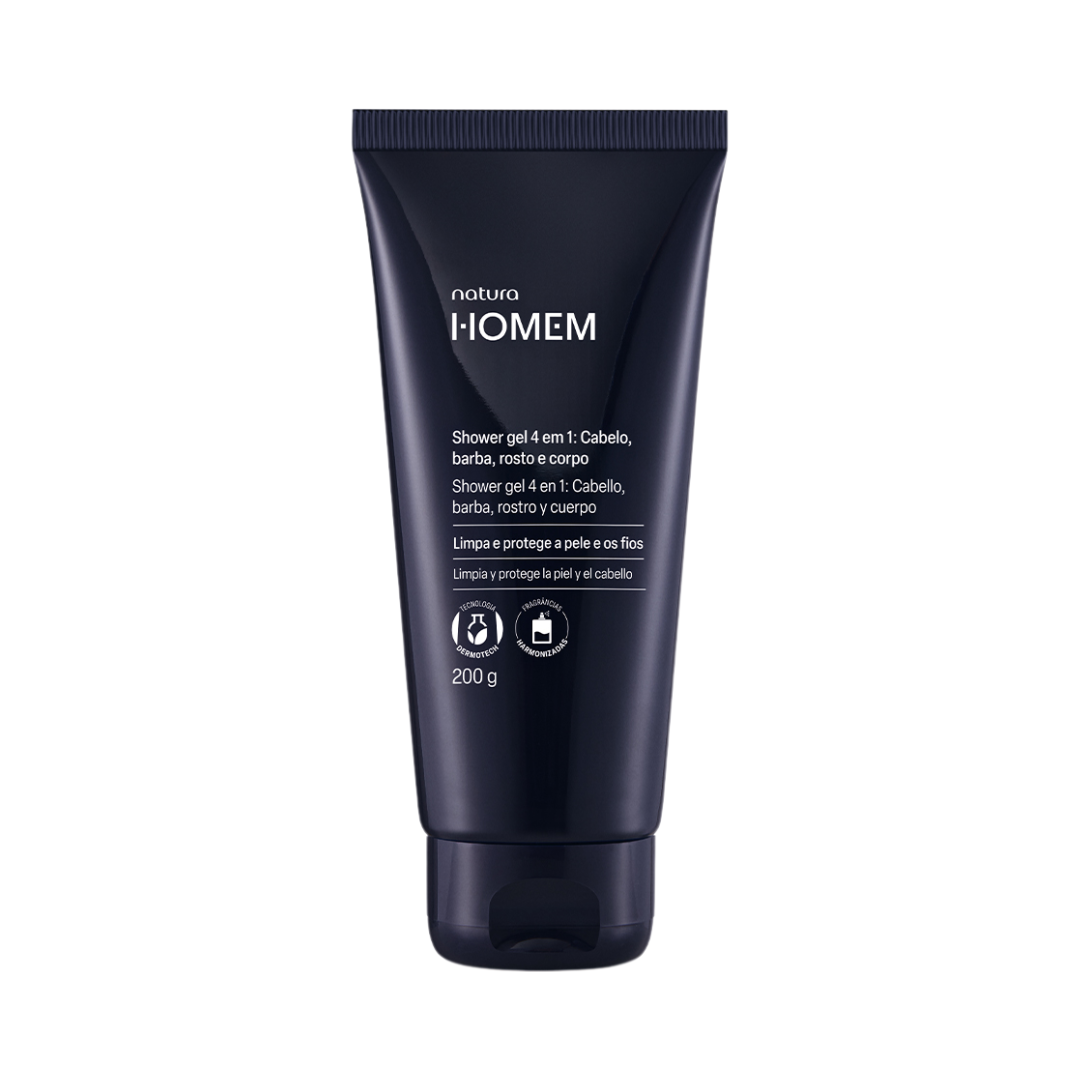 Shower Gel 4 em 1 Natura Homem