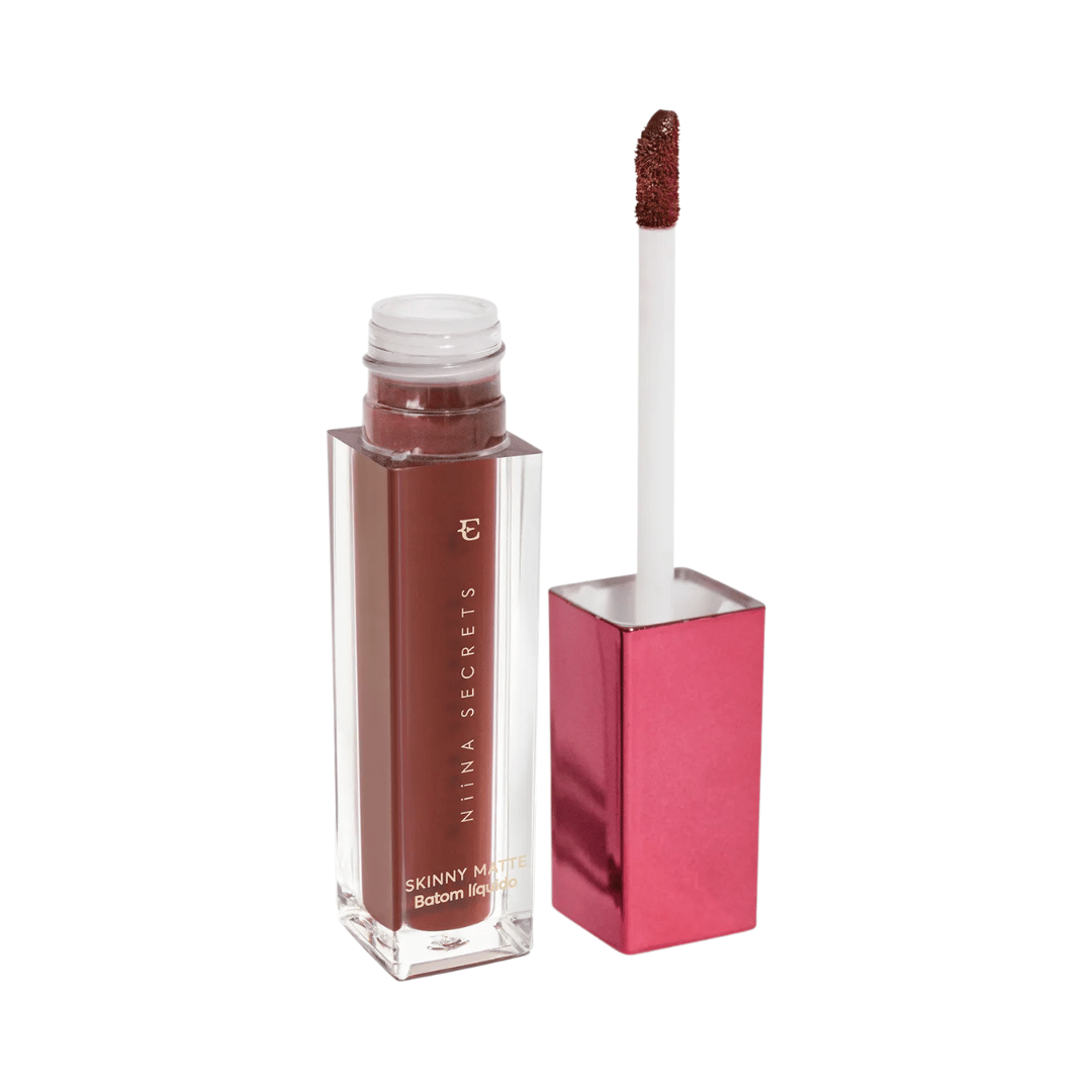 Batom Líquido Castanho Begônia Niina Secrets Skinny Matte