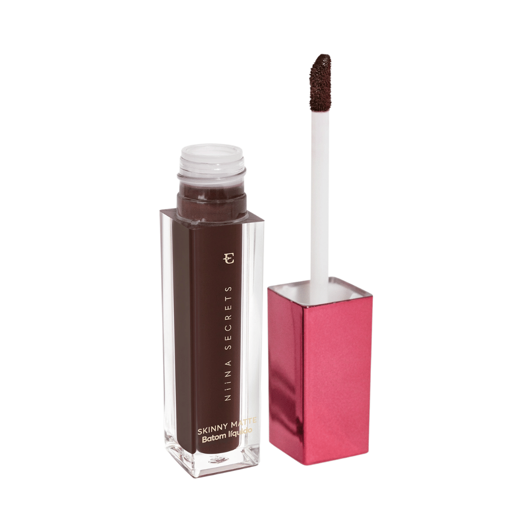 Batom Líquido Marrom Lírio Niina Secrets Skinny Matte