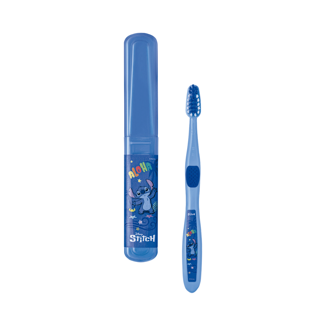 Escova De Dente Com Estojo Stitch