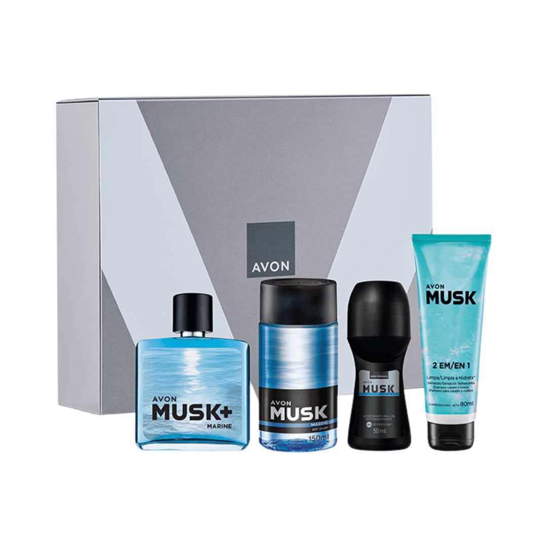 Presente Avon Musk Marine Rotina Completa