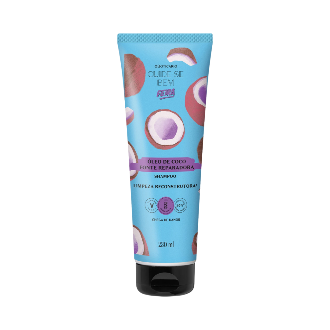 Shampoo Cuide-se Bem Feira Óleo de Coco 230ml