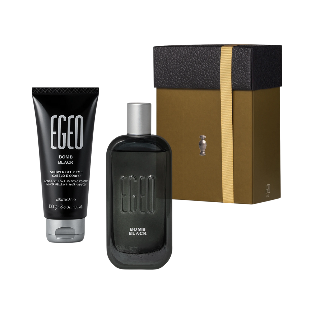 Kit Presente Dia dos Pais Egeo Bomb Black (2 itens)