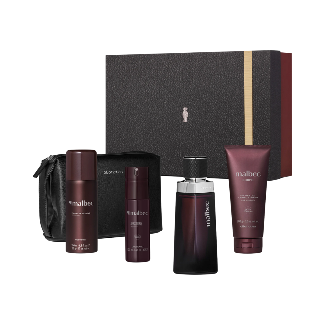Kit Premium Presente Dia dos Pais Malbec (5 itens)