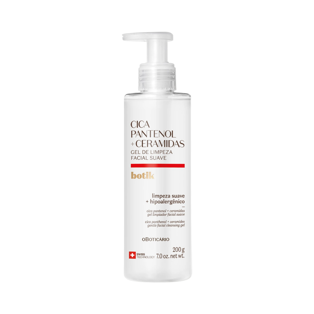 Gel de Limpeza Facial Suave Botik Cica Pantenol E Ceramidas