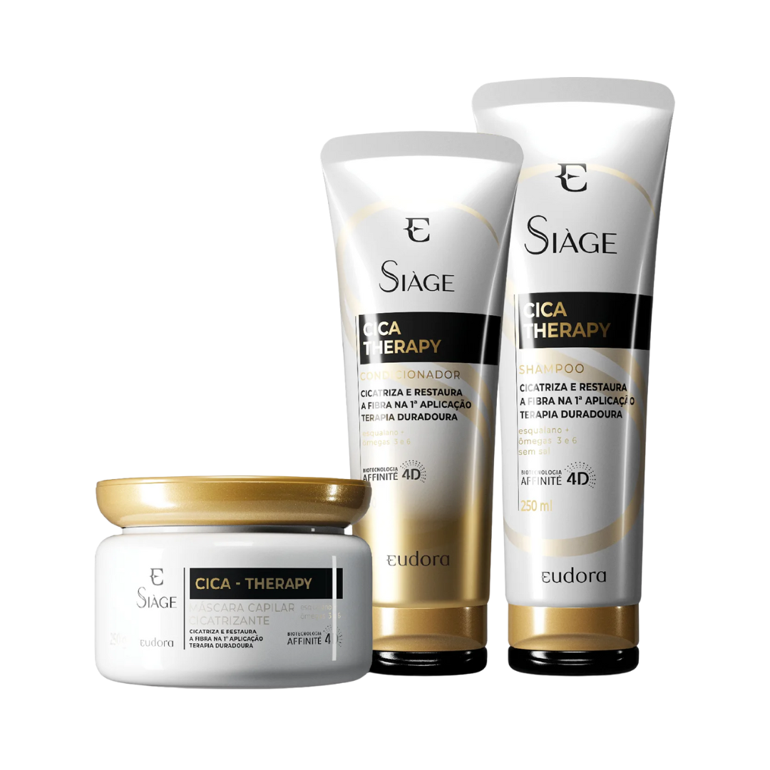 Combo Cica Therapy: Shampoo + Condicionador + Máscara