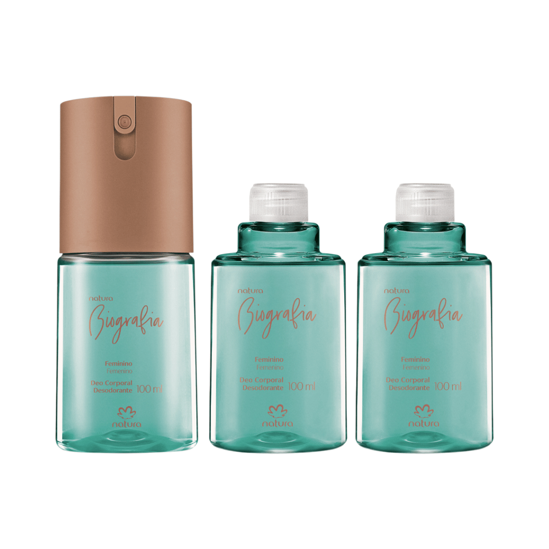 Kit Desodorante Corporal Biografia Feminino