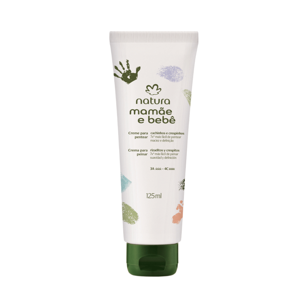 Creme Para Pentear Cachinhos E Crespinhos Mamãe e Bebê 125ml