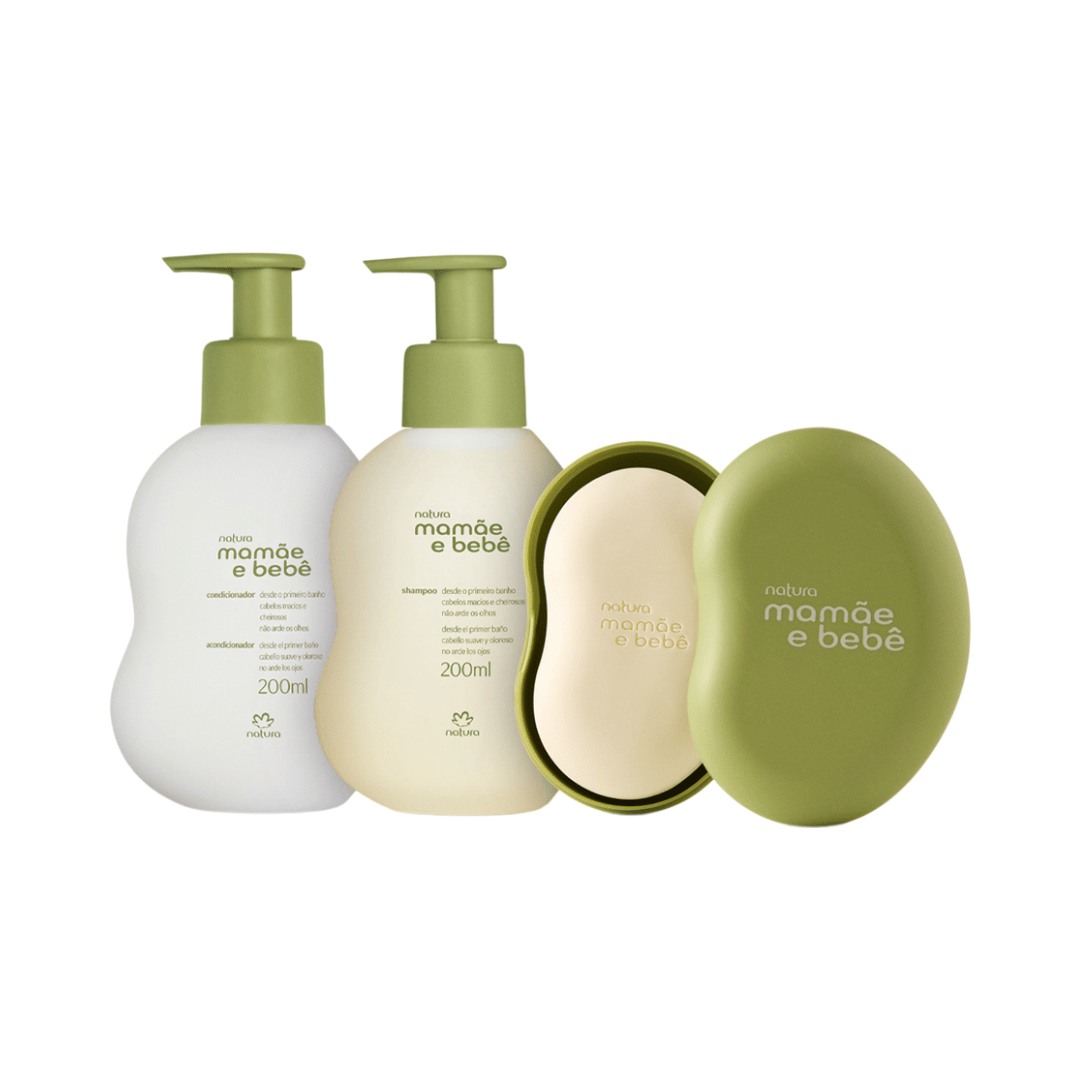 Kit Banho Com Cheirinho De Amor Mamãe e Bebê